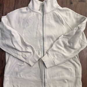 Lululemon off white Zip-Up Sweater